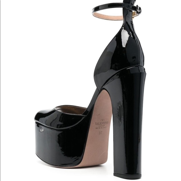 Valentino Tan-Go Platform Peep Toe Sandal Pump - Picture 3 of 6